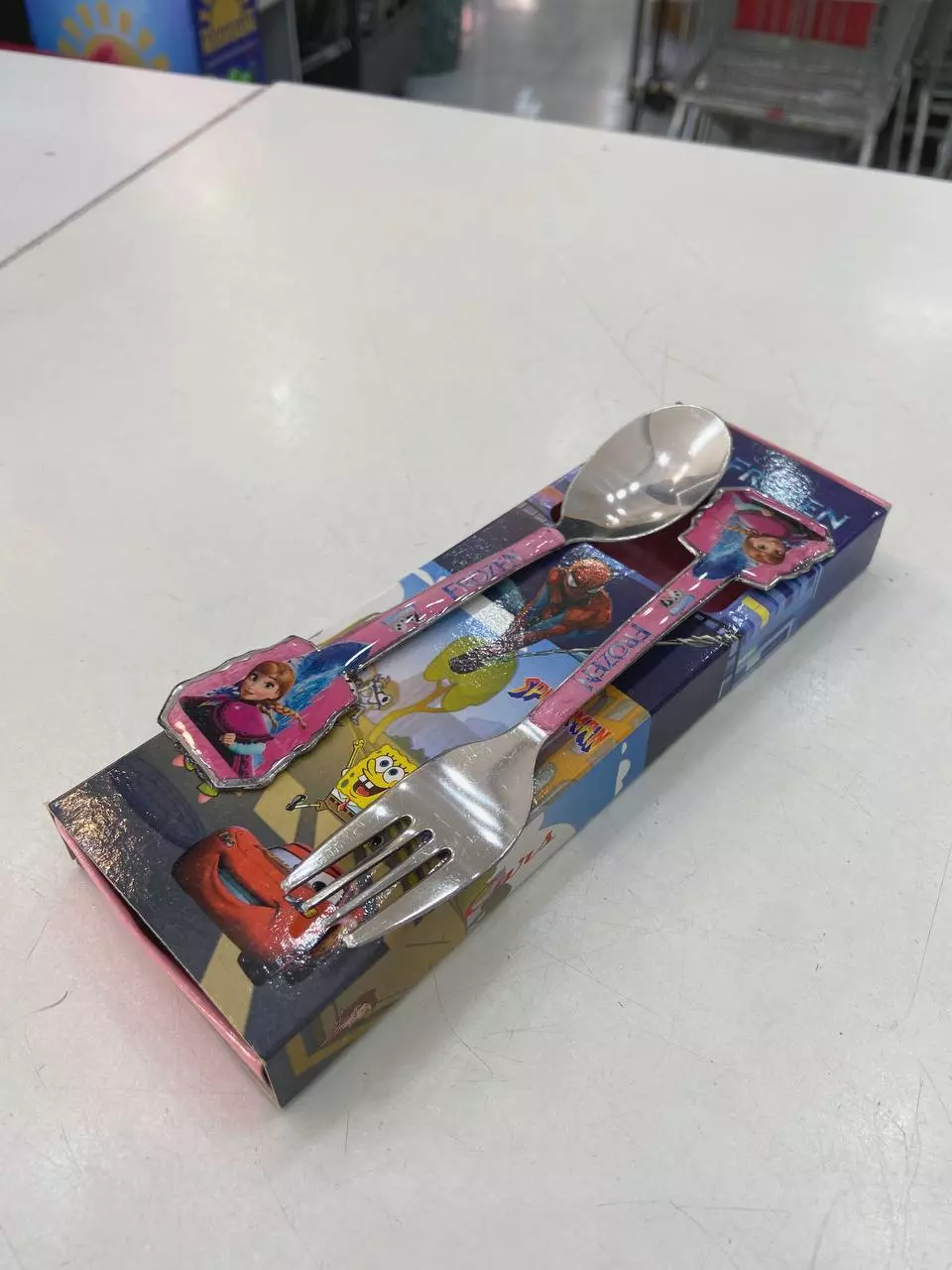 قاشق چنگال کودک جعبه دار