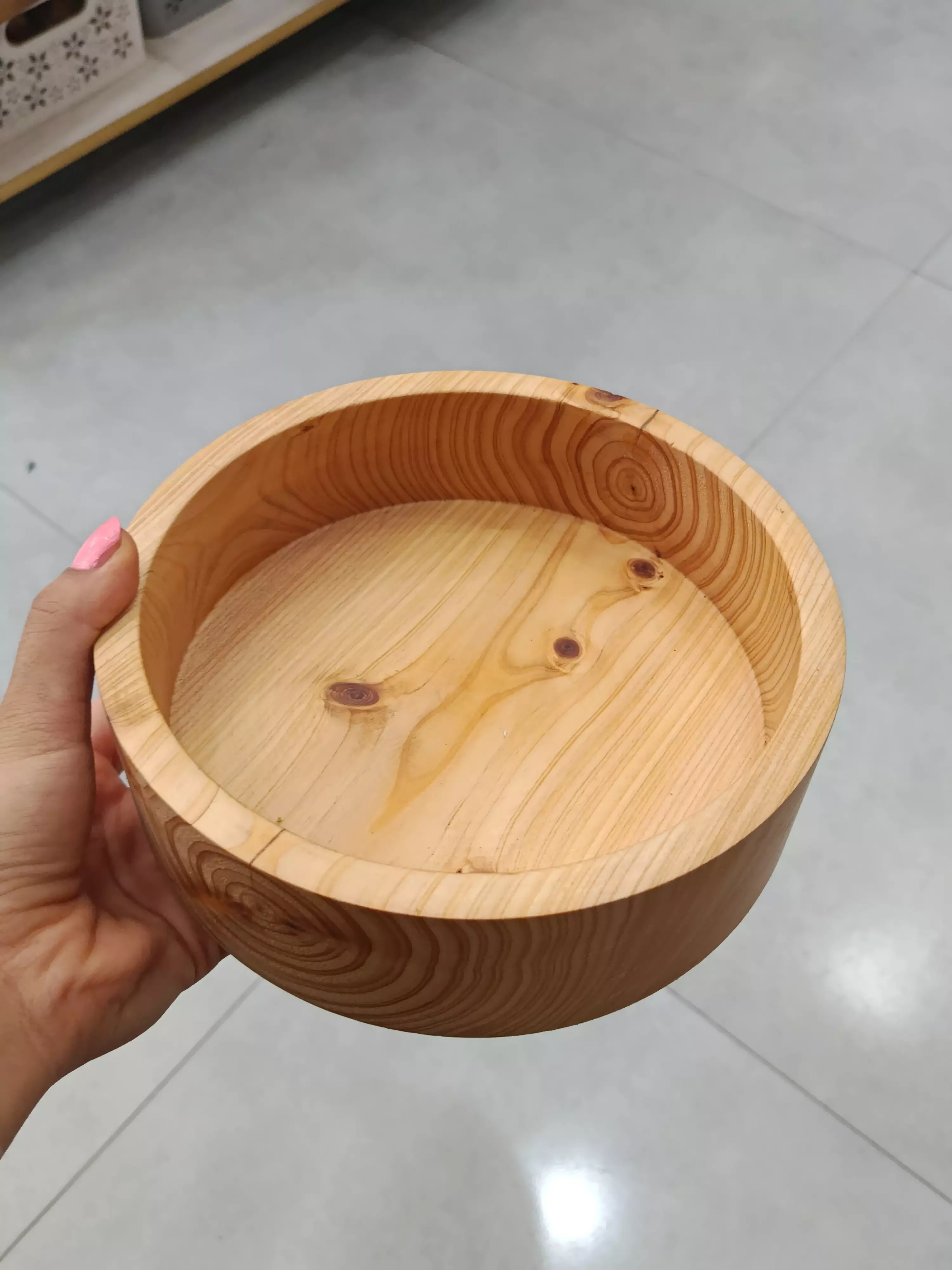 سینی گرد چوبی کوچک مفیدی