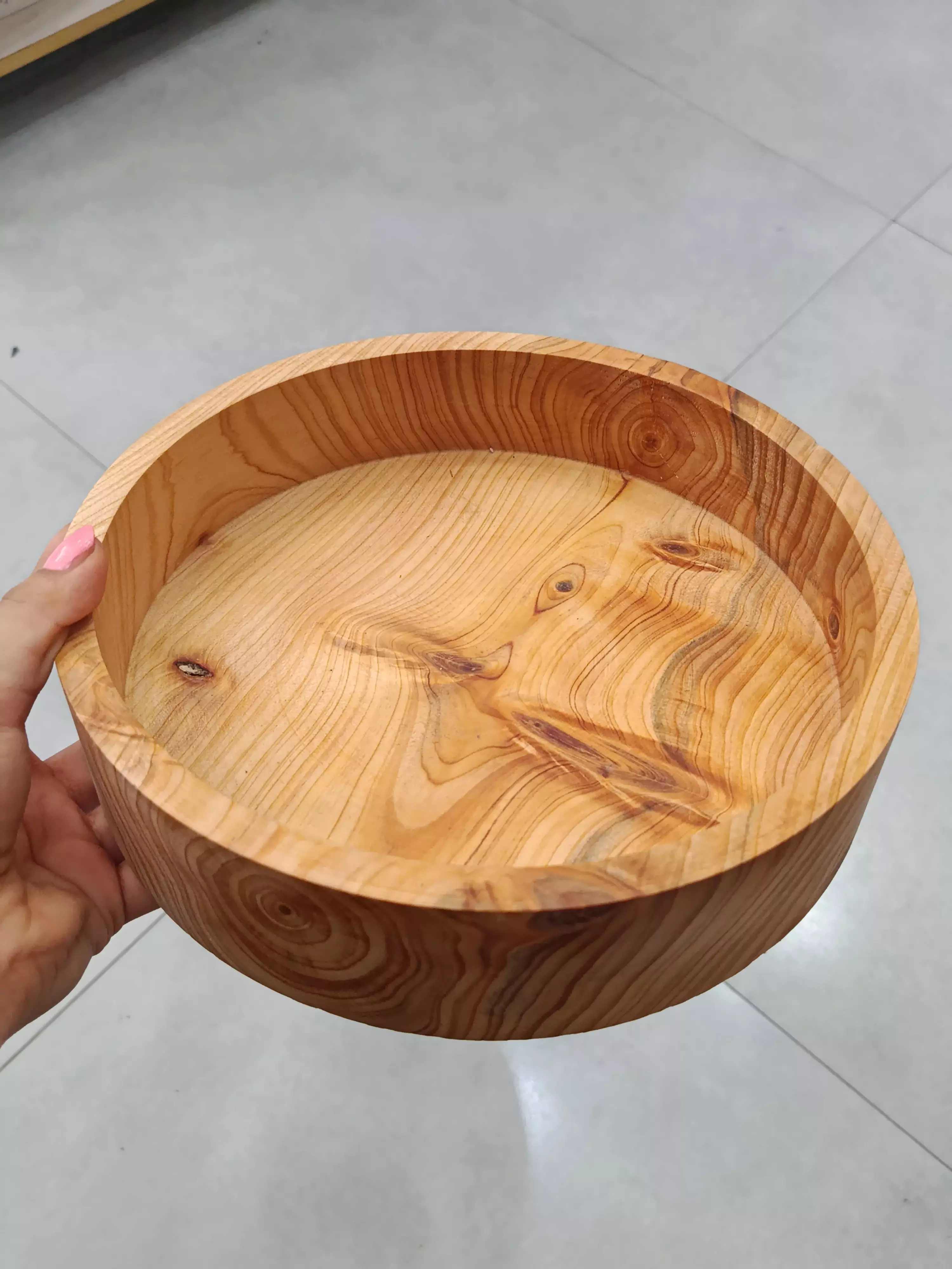 سینی گرد چوبی متوسط مفیدی