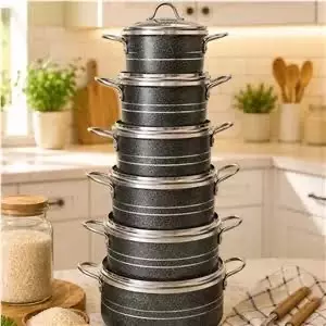 قابلمه ۱۴ پارچه گرانیتی برند زرتاج