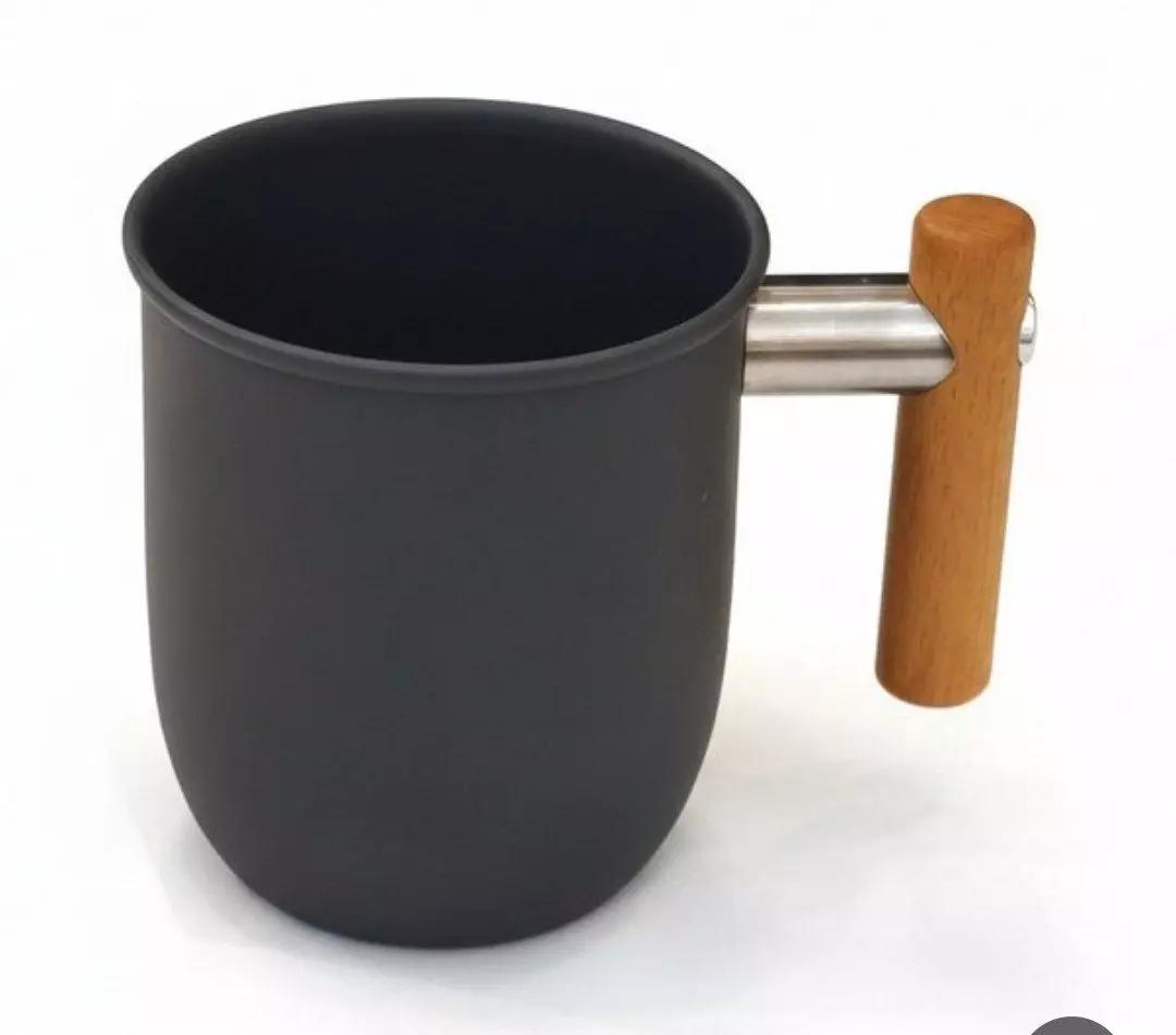 ماگ فلزی دسته چوبی 350 میل