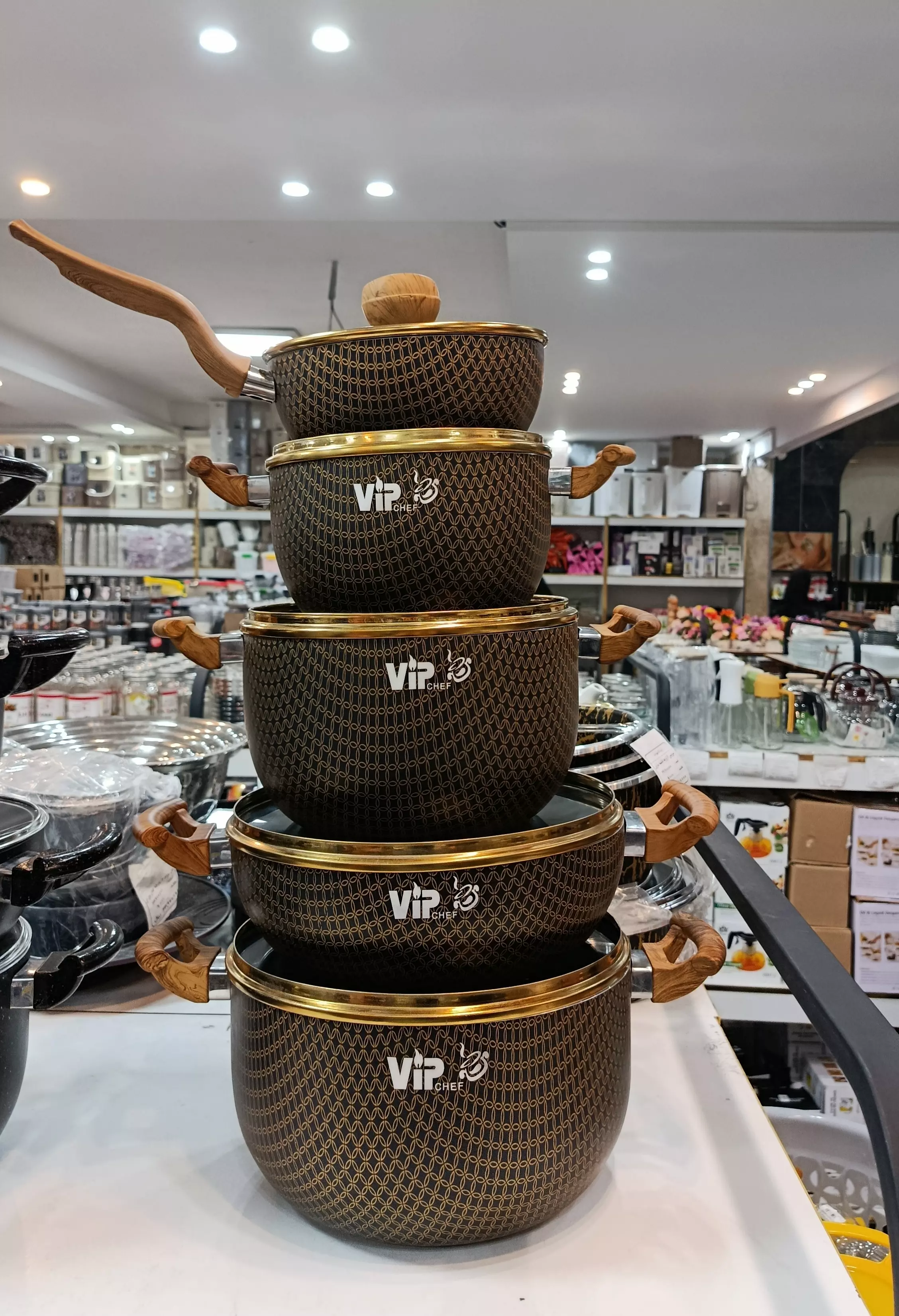 پارچه مدل سانچز چوبی طلایی