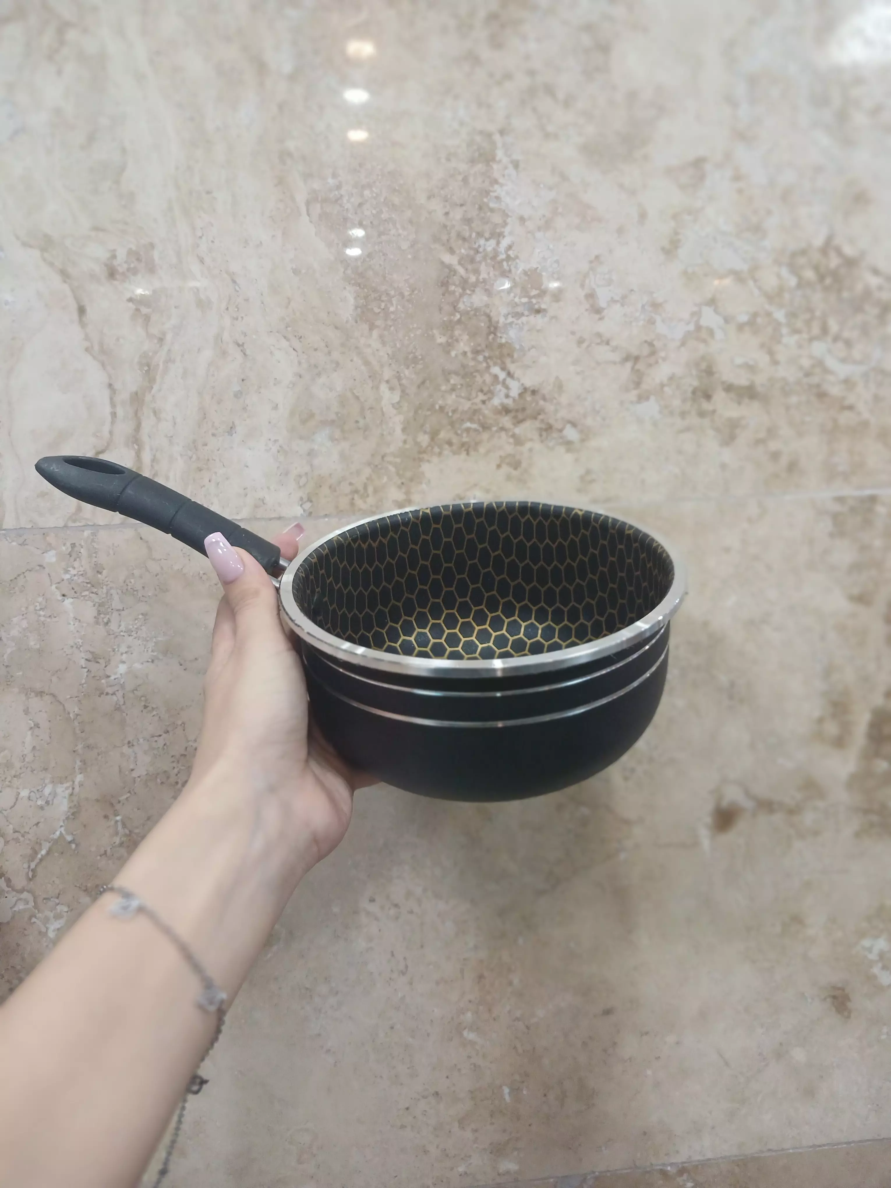 شیرجوش طرح چدن زنبوری بزرگ