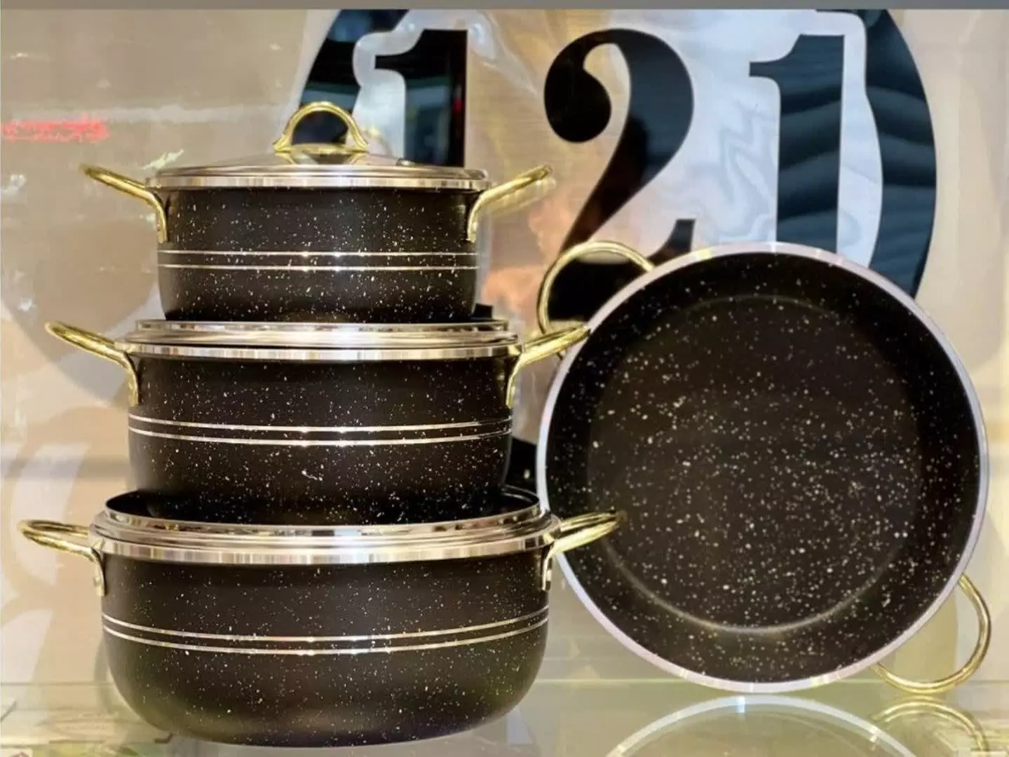 سرویس 7پارچه قابلمه ماربل