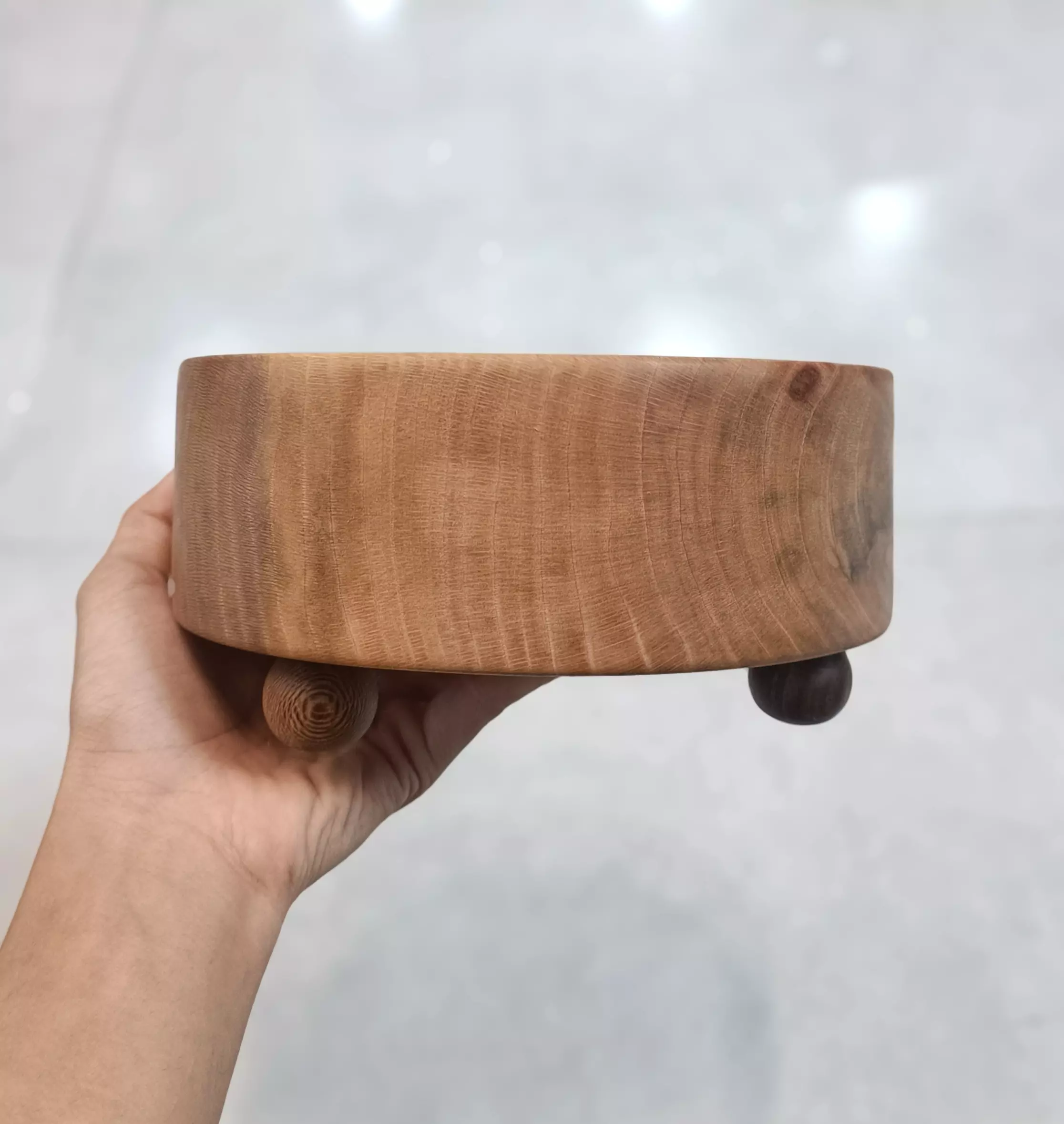 آجیل خوری پایه توپی چوبی مفیدی