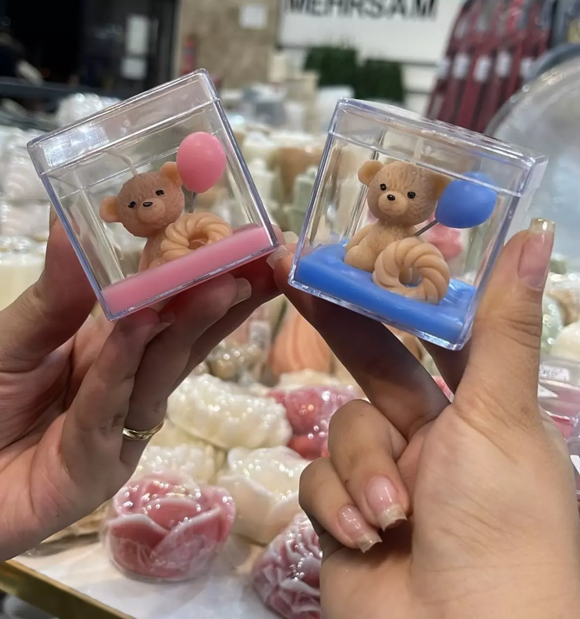 شمع تدی داخل ظرف