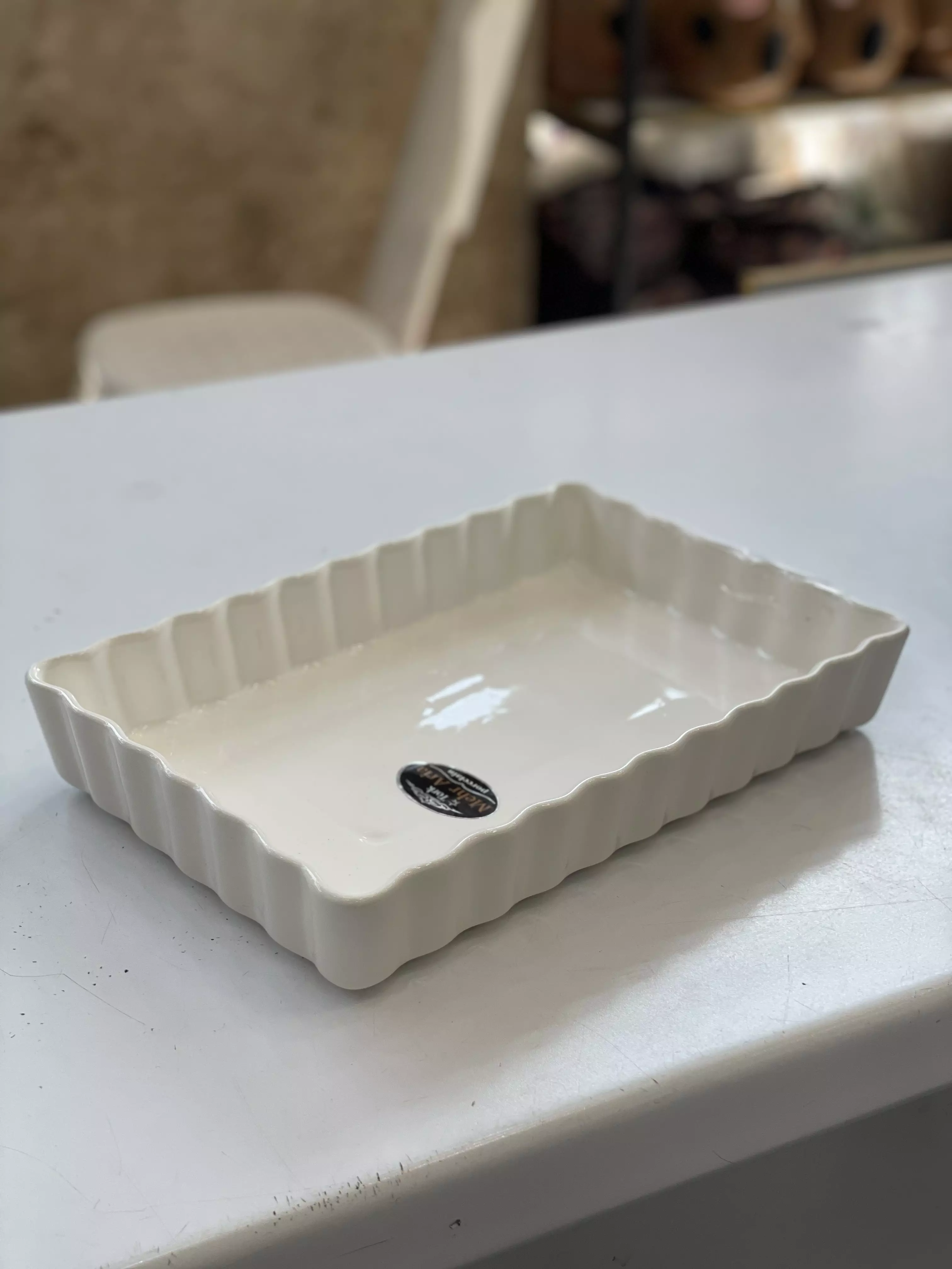 تارت و پیتزا مستطیل و گرد مشکی و سفید