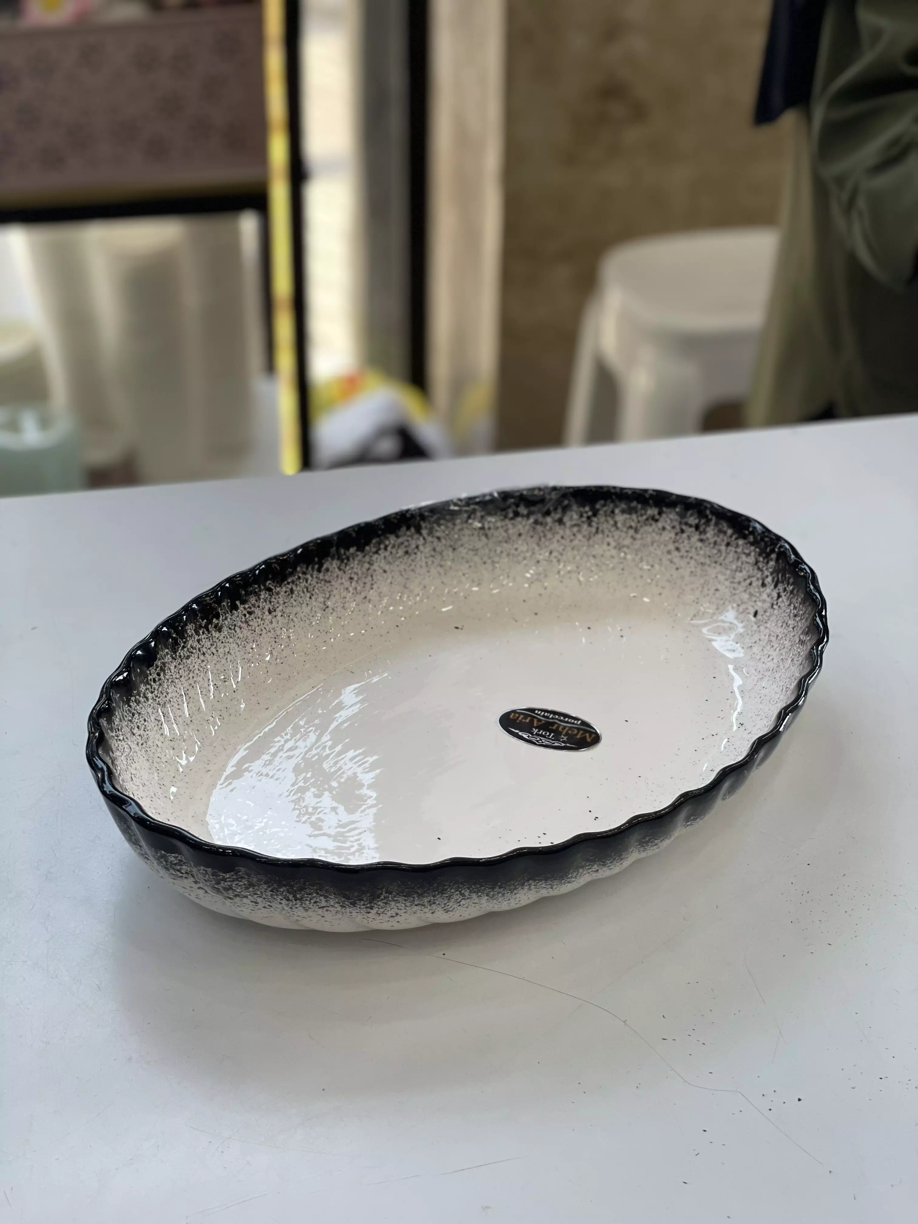 سرامیکی صدفی مشکی کد ۱۲