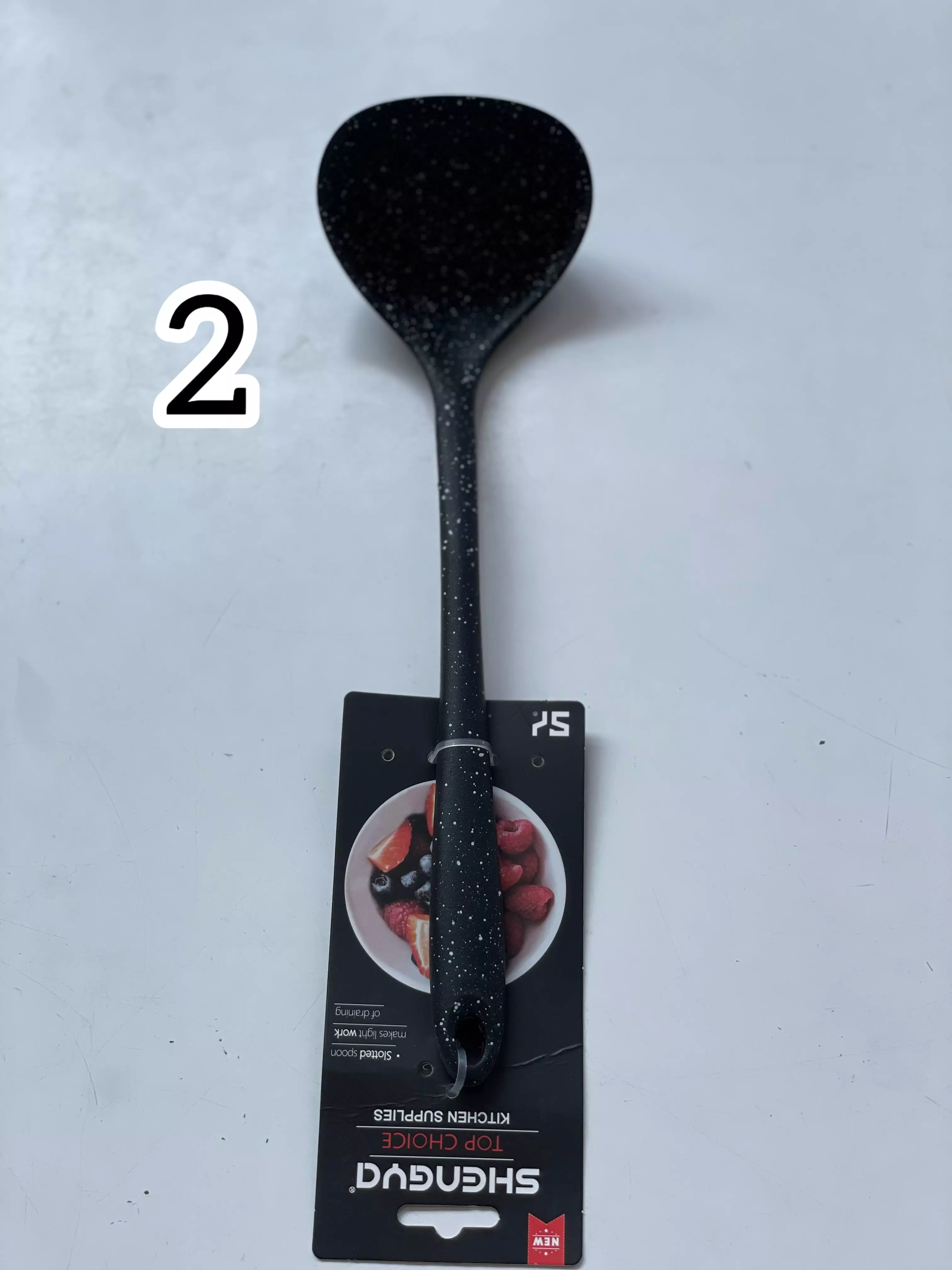 کفگیر ملاقه تمام سیلیکونی مشکی شنکیا