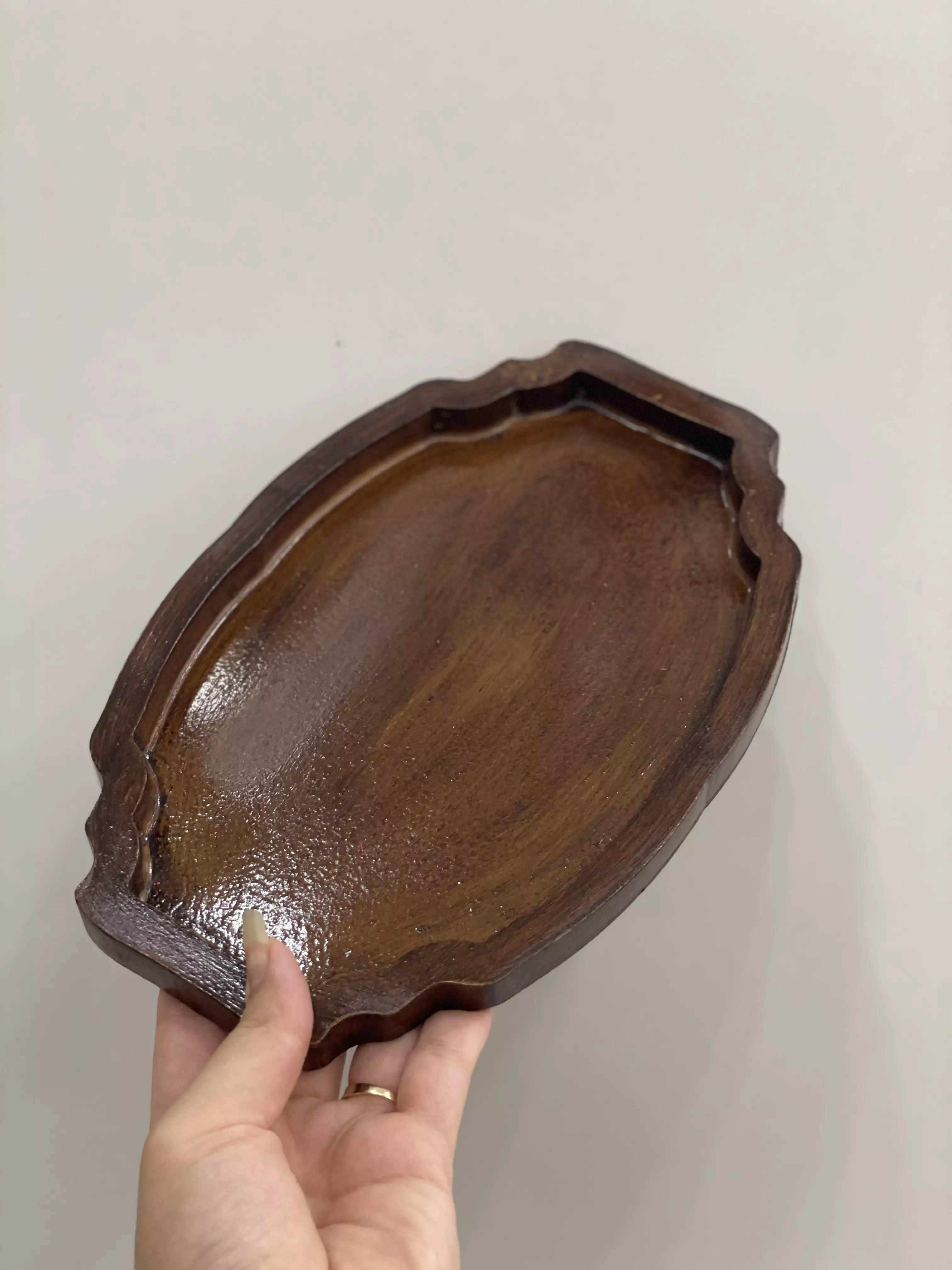 سینی طرح چوب سنگی مستطیل و شش گوش نظری
