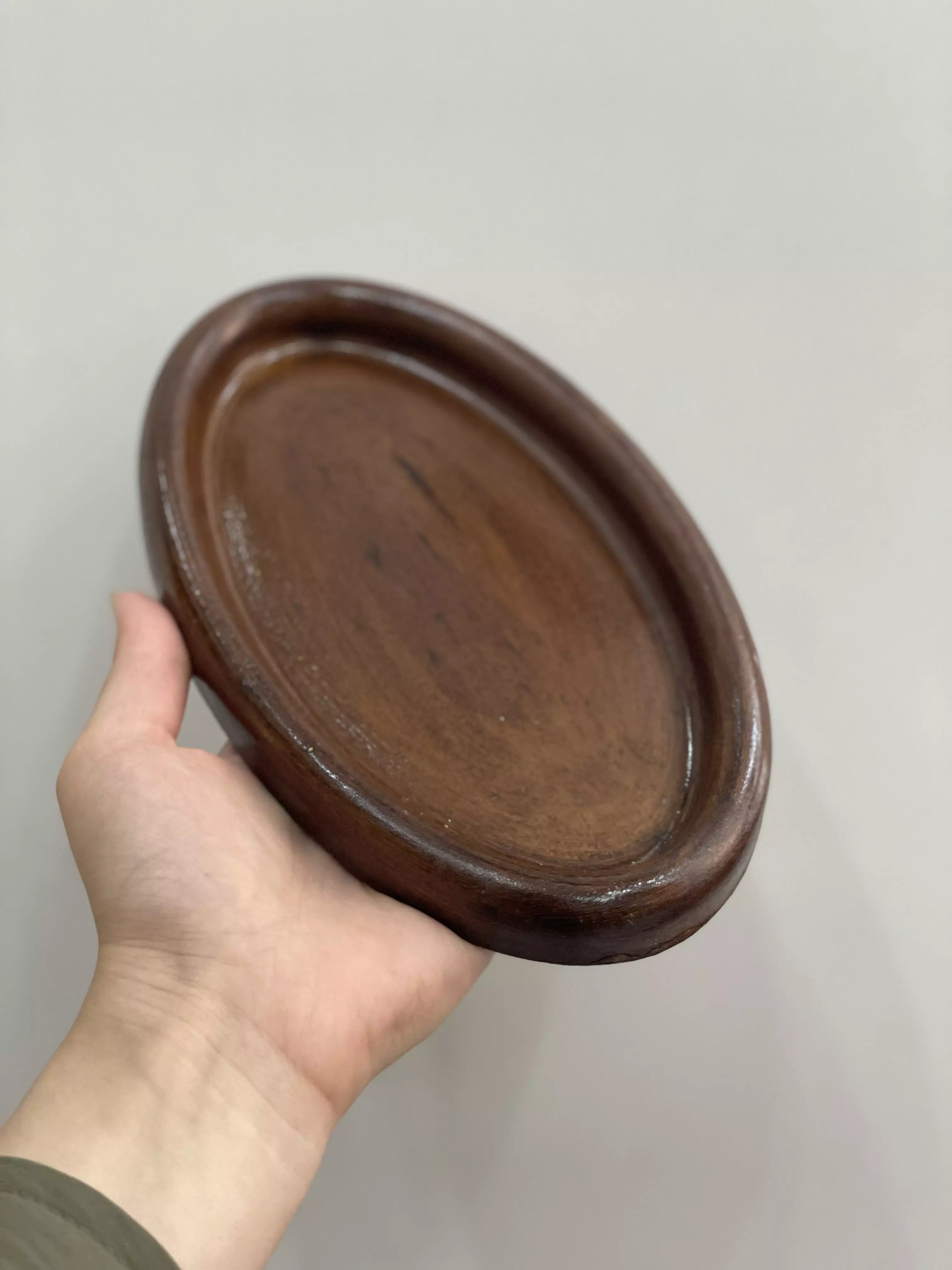 سینی بیضی سنگی کوچک نظری
