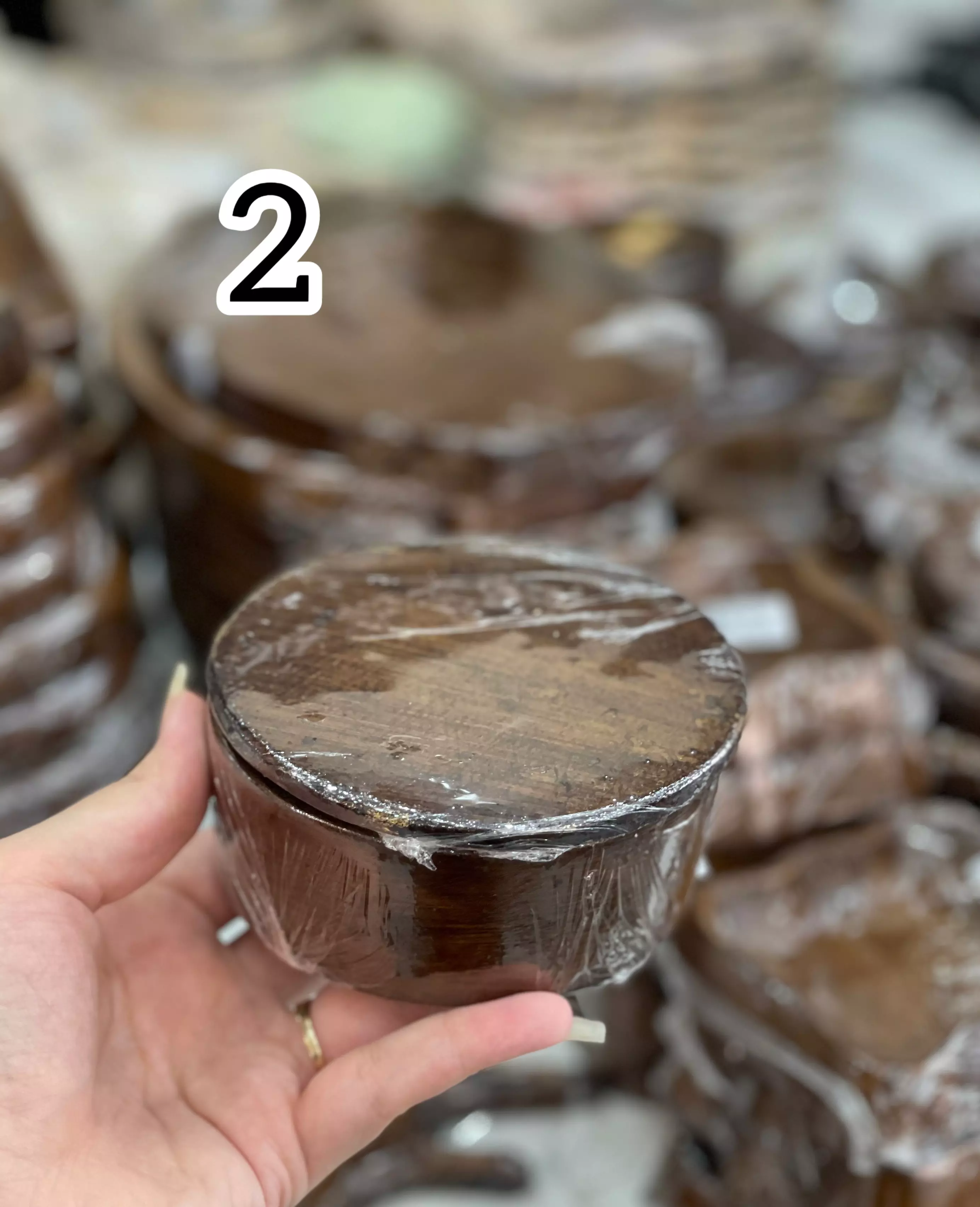 قندان طرح چوب سنگی نظری