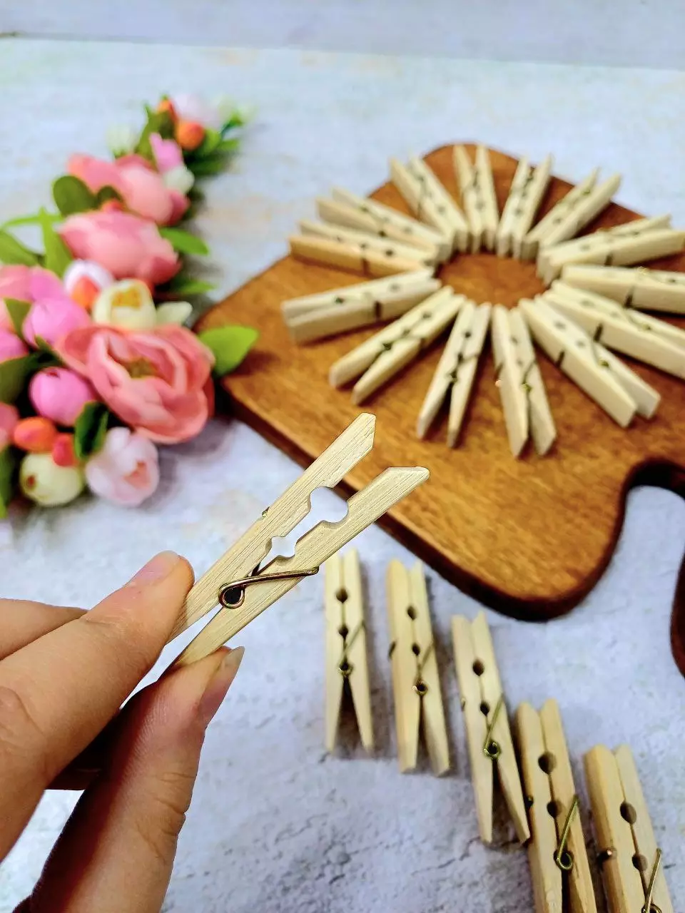 گیره لباس چوبی