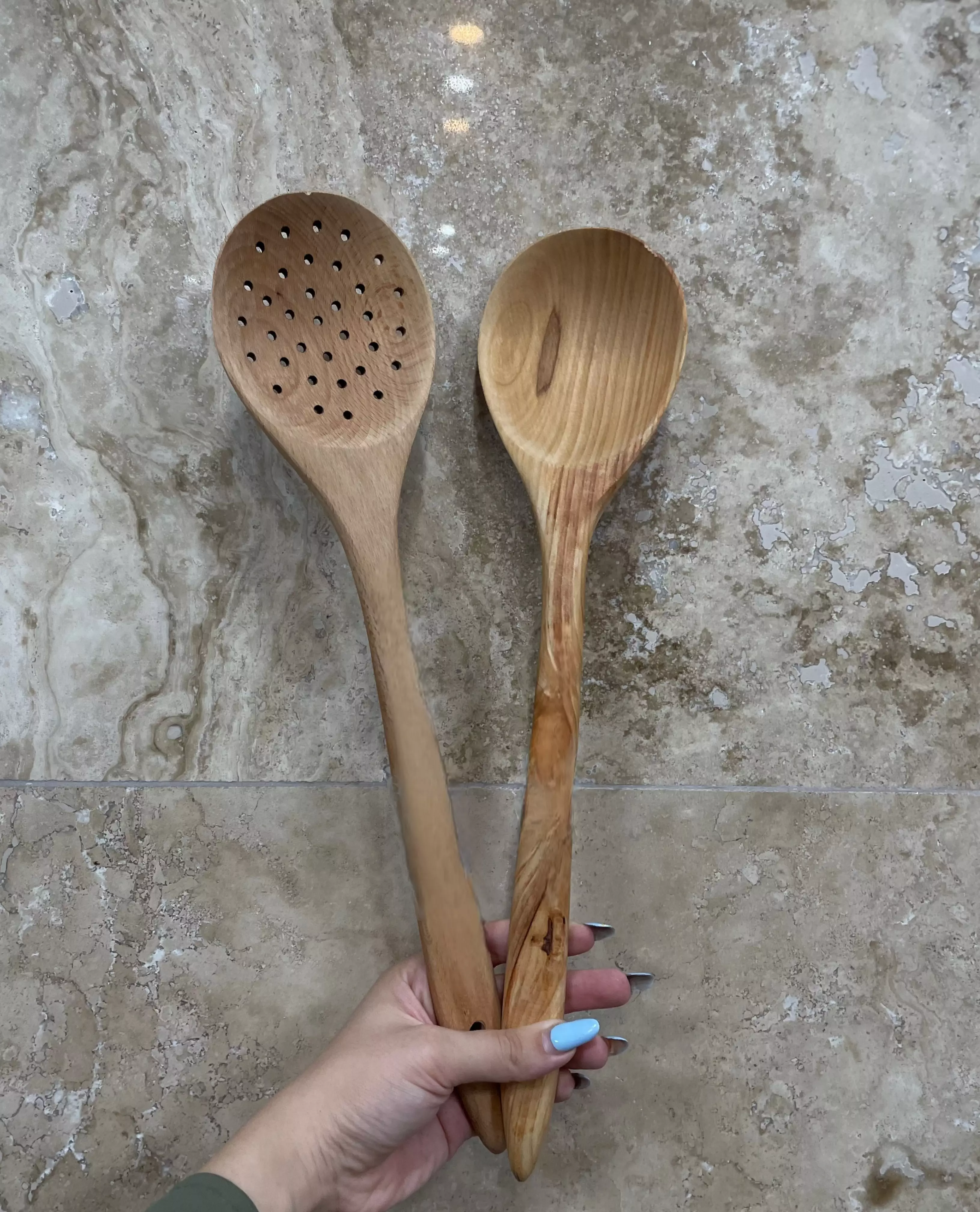کفگیر سوراخ دار و ساده گود مصطفی