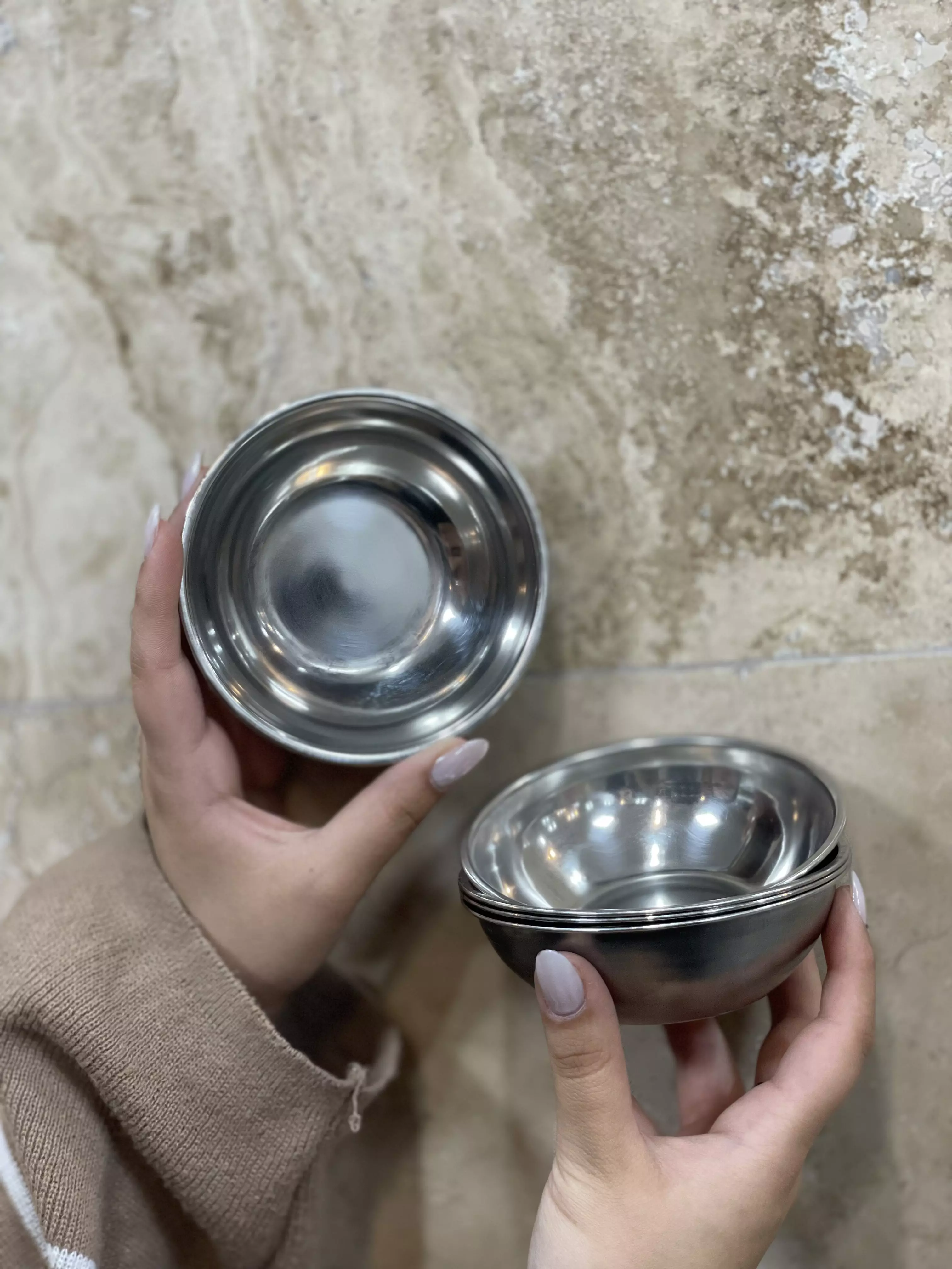 کاسه ماست خوری استیل نگیر سایز ۱۶