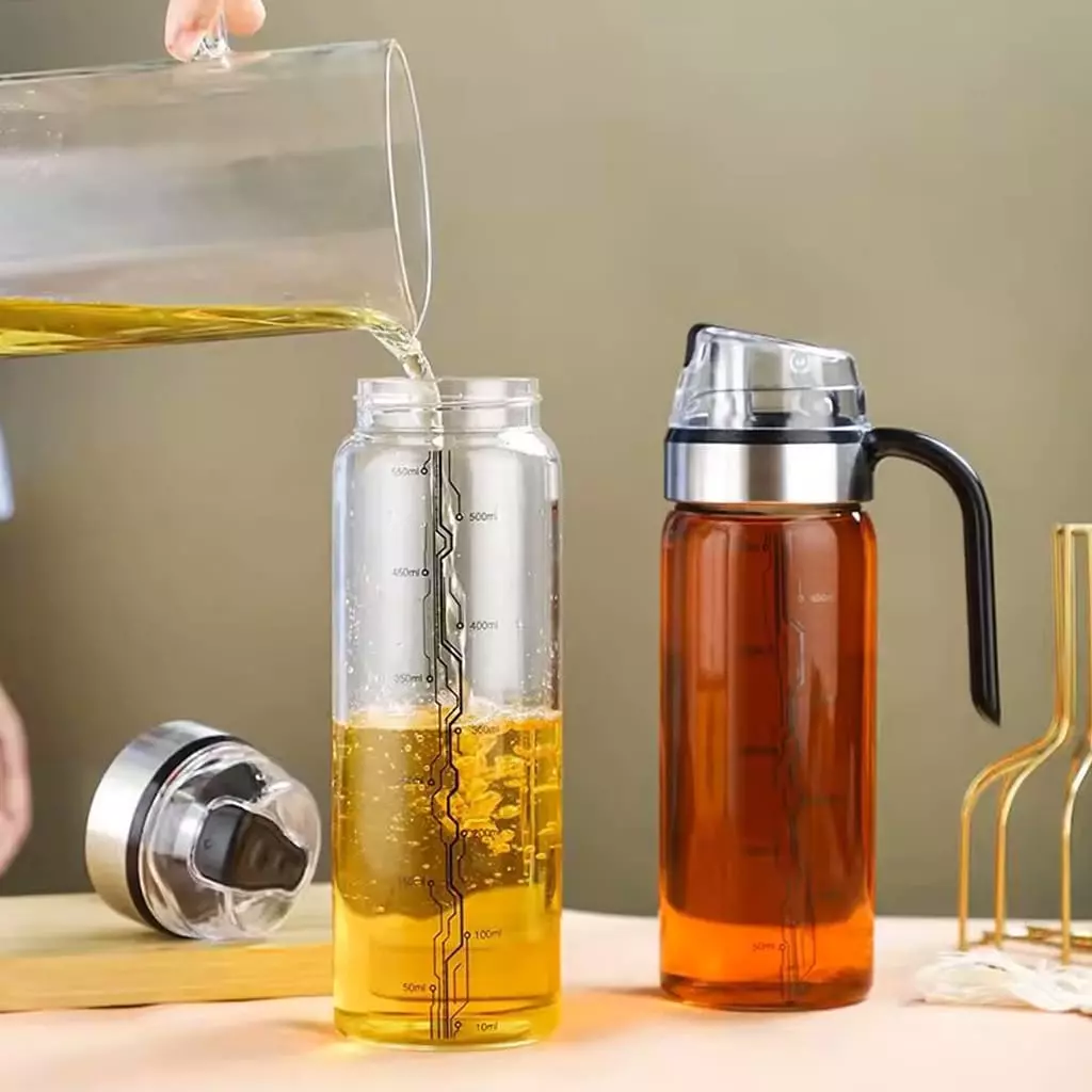 ظرف شیشه ای جا روغنی دسته دار هوم کت ۳۹۳۸