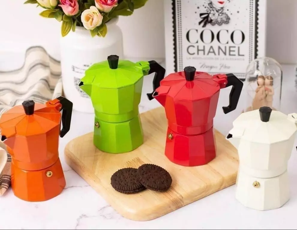 قهوه جوش ۶ کاپ رنگی