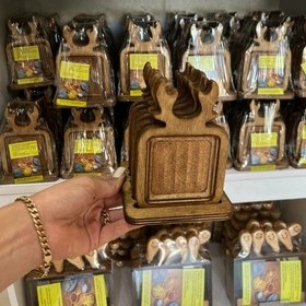 زیر لیوانی گوزن استند دار مربع