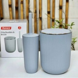 سطل بادبزنی و فرچه طرح زبرا