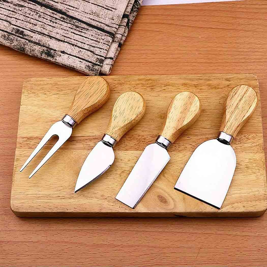ست صبحانه خوری دسته چوبی