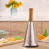 رنده استوانه متوسط تمام استیل دسته چوب
