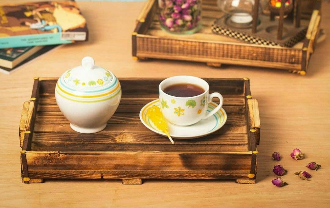 سینی چوبی جفتی