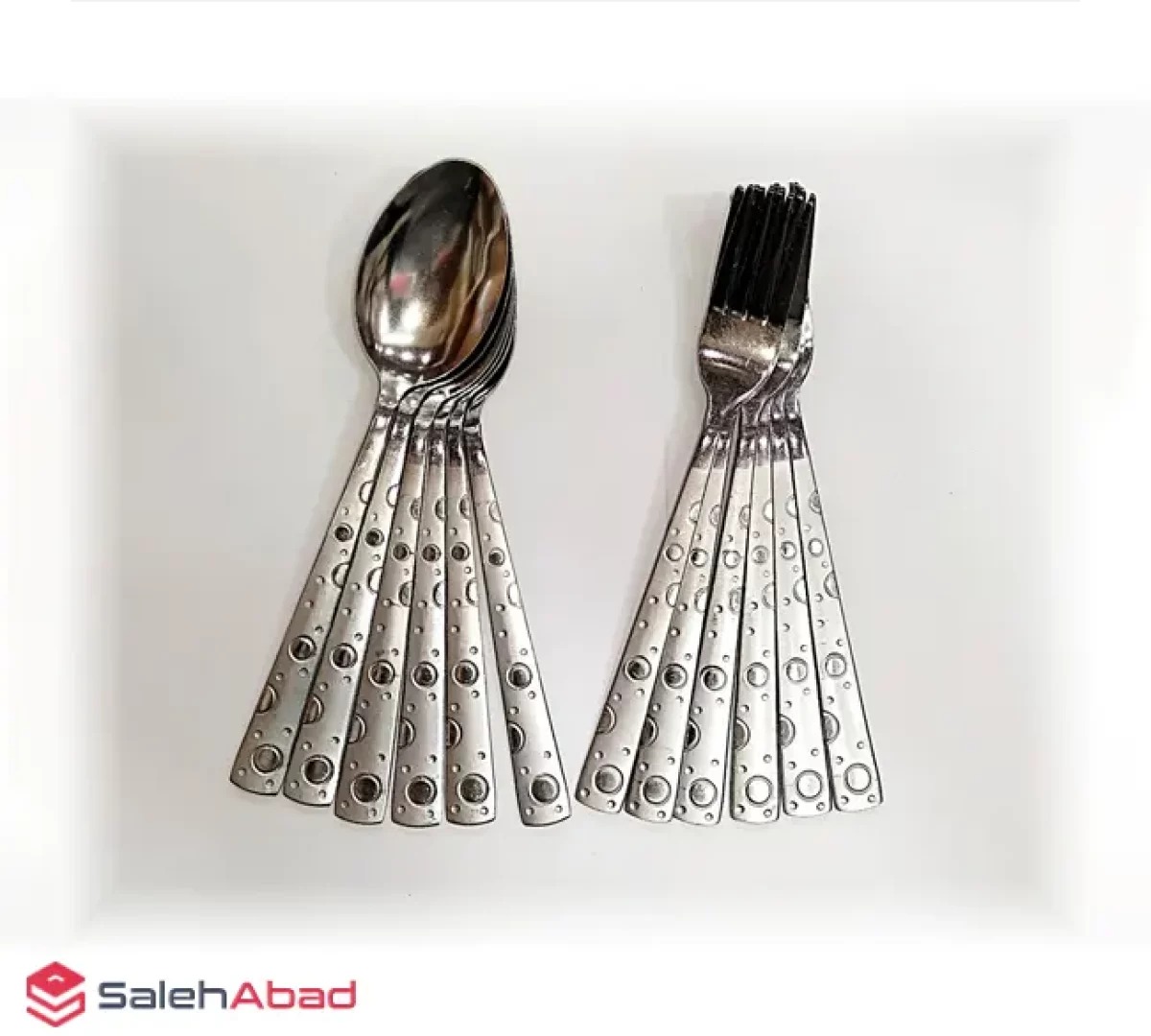 ست قاشق و چنگال طرح حباب