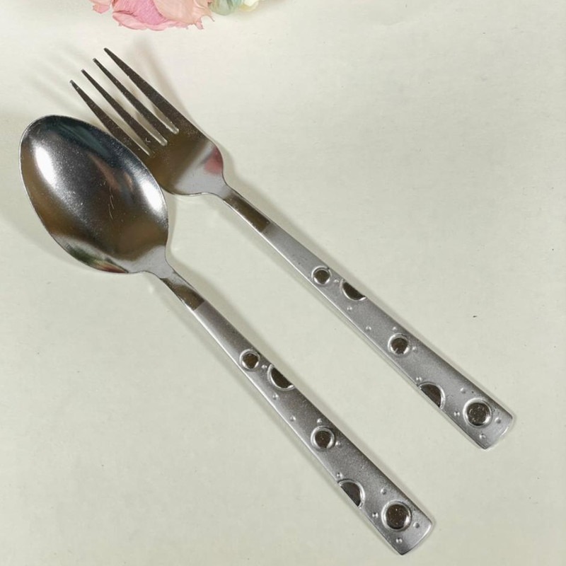 ست قاشق و چنگال طرح حباب