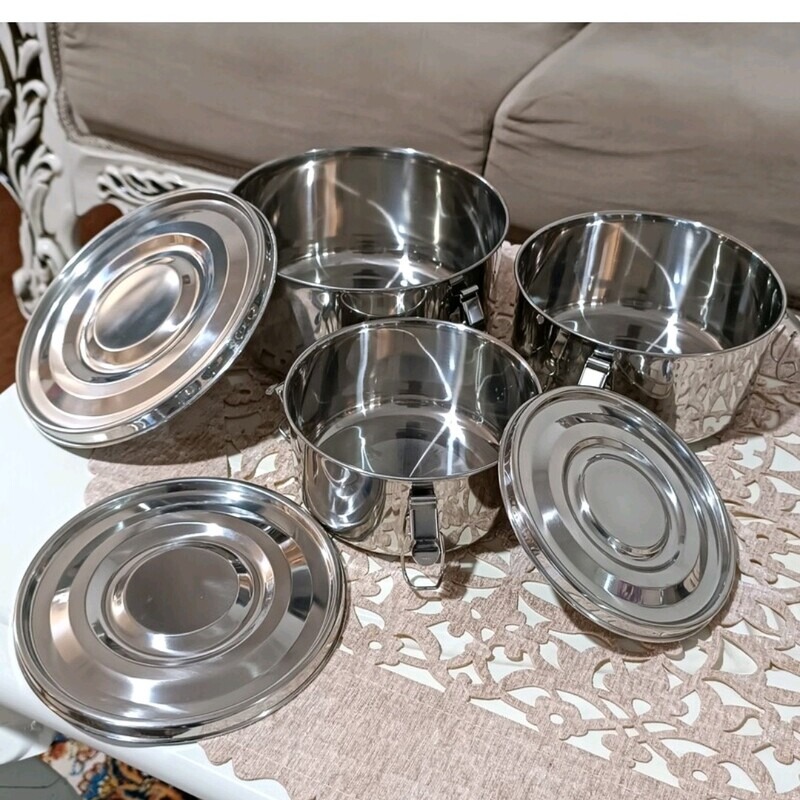 ظرف غذا استیل 3 عددی