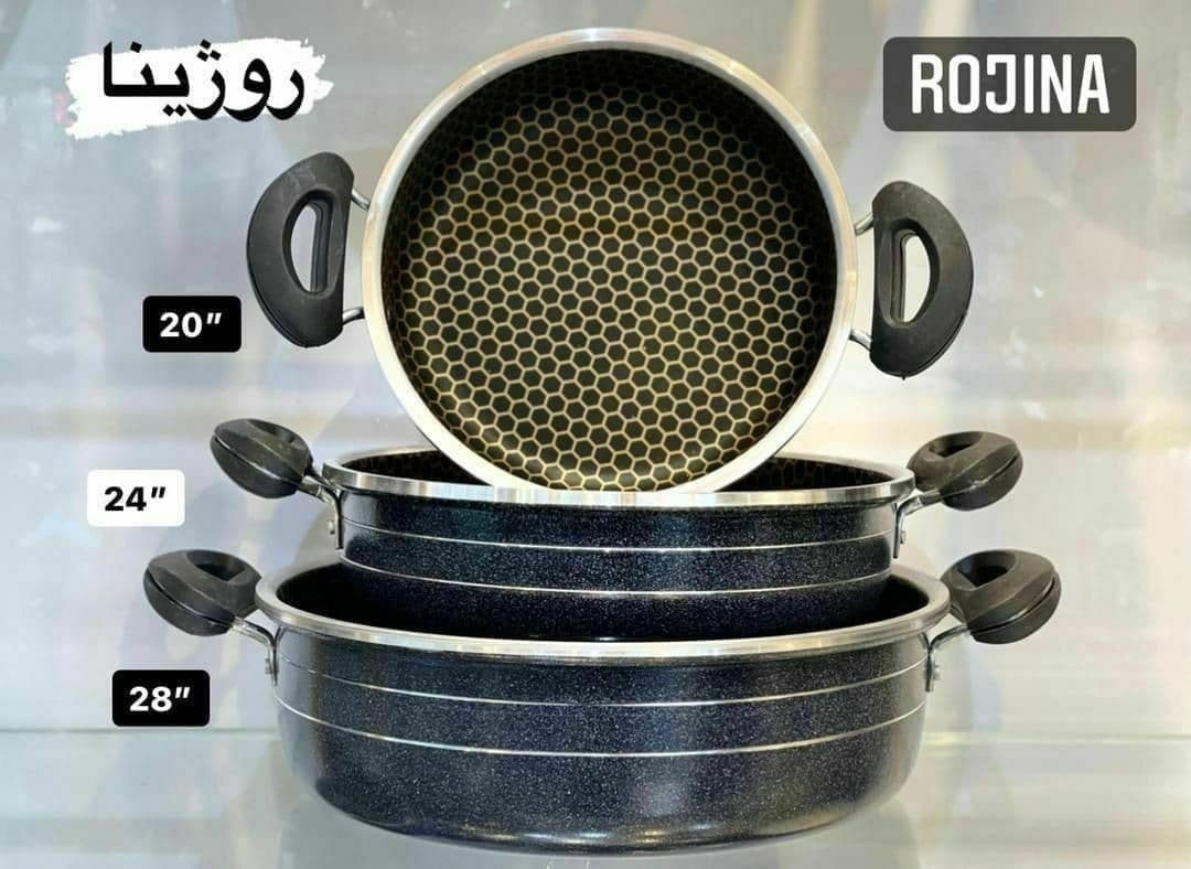 سه تابه دو دسته زنبوری