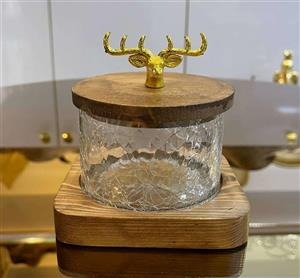 قندان چوبی درب گوزن