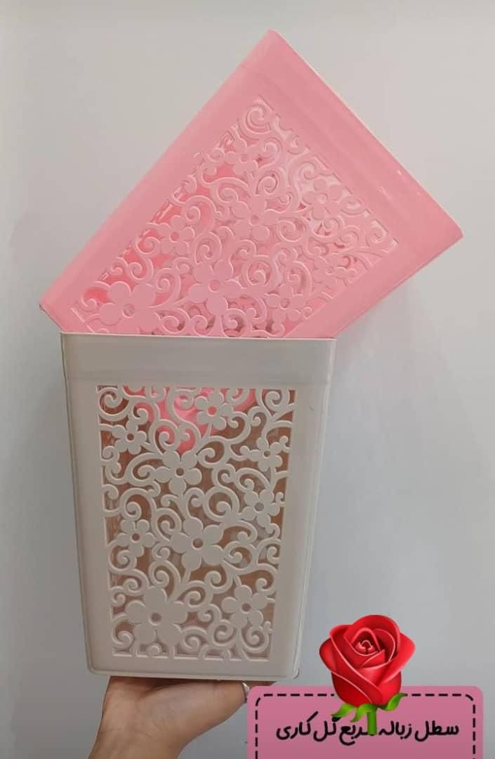 جا کاغذی مربع گل مهر