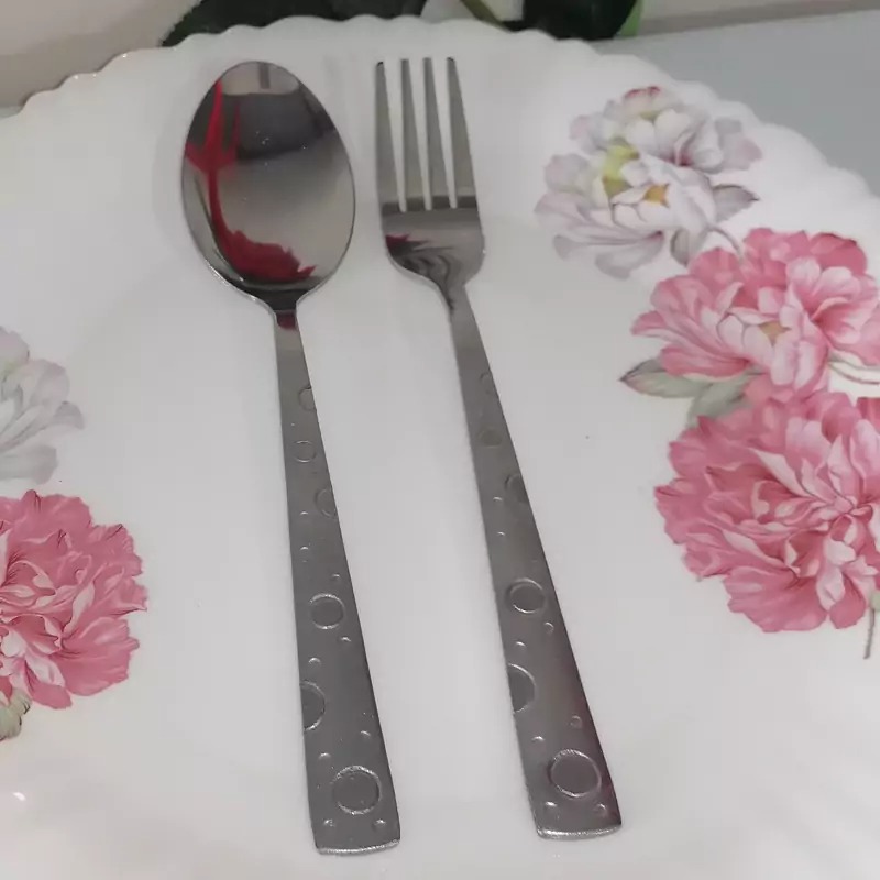 قاشق چنگال حبابی استیل