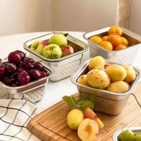 تفاله گیر سینگ استیل چهارگوش