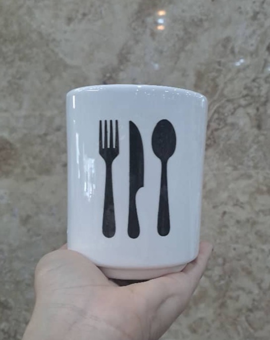 جا قاشقی مینیمال سرامیکی مقصود
