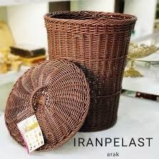 سبد رخت بزرگ دربدار حصیری
