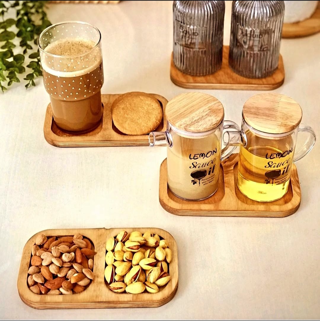 اردوخوری دو خانه بدون دسته چوبی