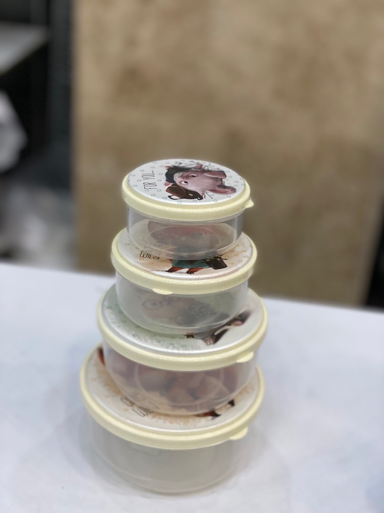 ست ظرف غذا گرد بارانا