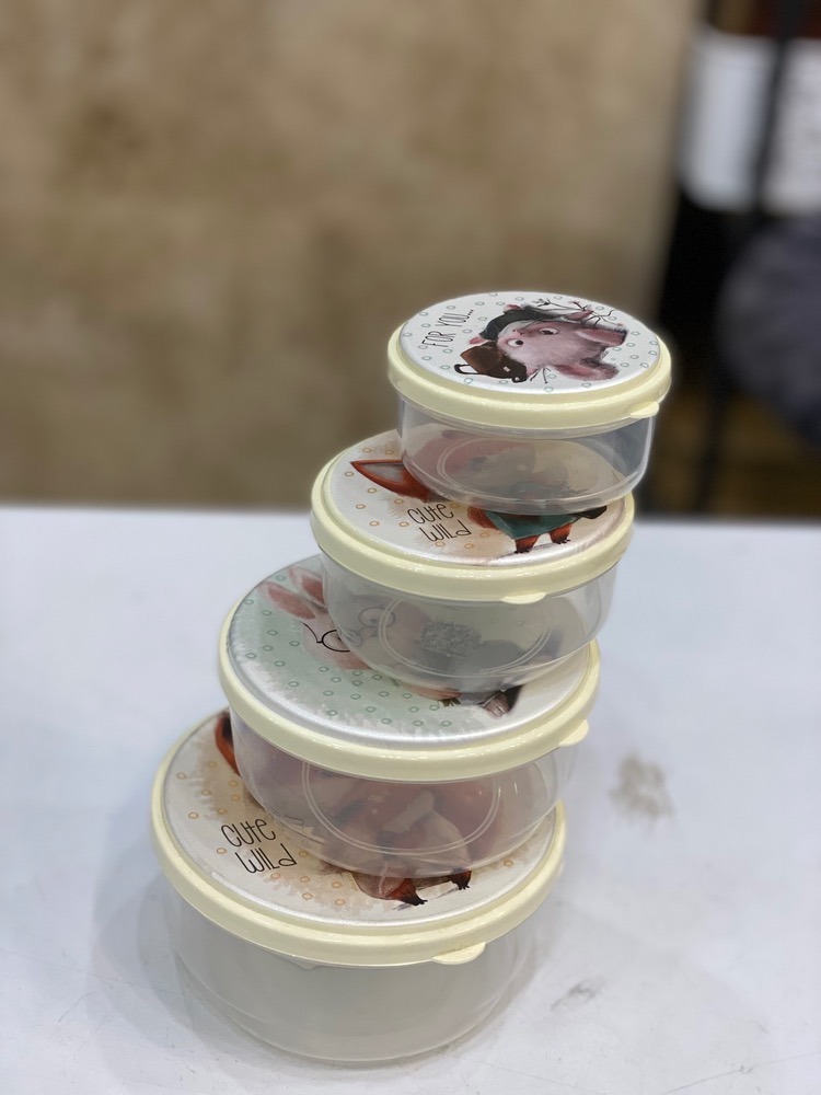 ست ظرف غذا گرد بارانا