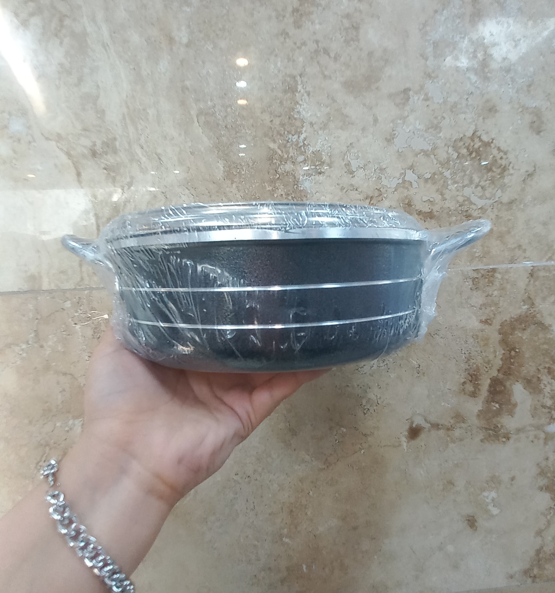 قابلمه تک سری با درب پیرکس سایز 22 فریال