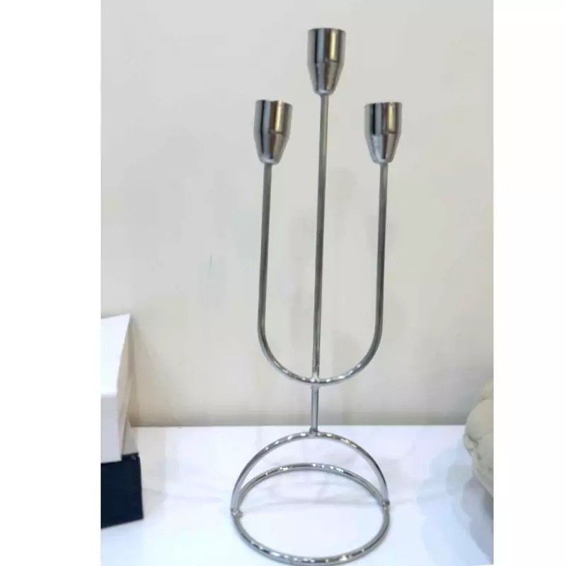 جا شمعی پنجه نقره ای
